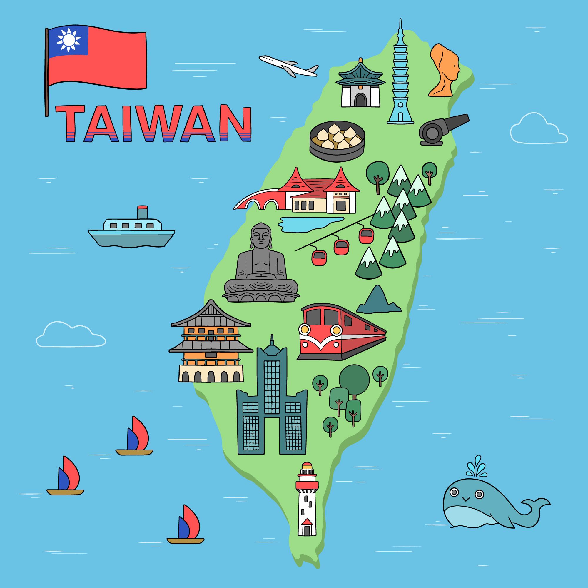 Taiwan island